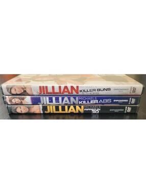Jillian Michaels Fitness [ DVD Lot of 3 Exercise Workout ] Buns Abs Ripped In 30